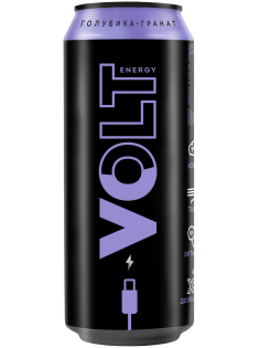 Энергетический напиток Volt Energy Голубика-гранат, 450мл