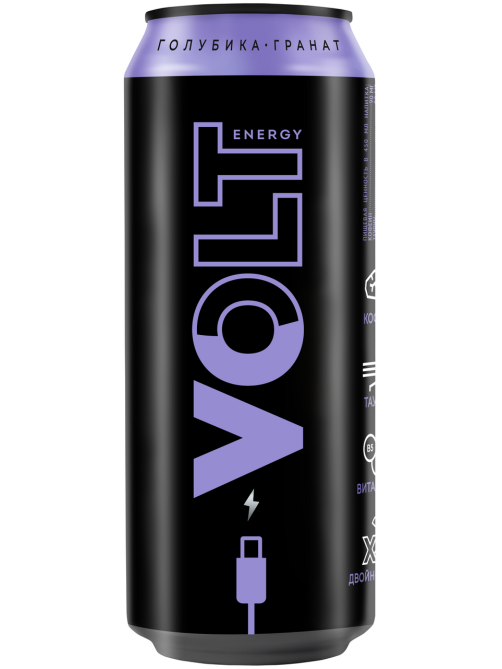 Энергетический напиток Volt Energy Голубика-гранат, 450мл