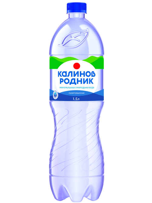 Вода Калинов Родник минеральная газированная, 1.5л x 6 шт