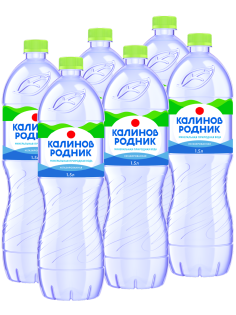 Вода Калинов Родник минеральная негазированная, 1.5л x 6 шт