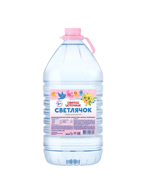Вода детская Святой Источник Светлячок питьевая негазированная 0+, 5л x 2 шт