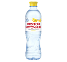 Вода Святой Источник питьевая негазированная со вкусом лимона, 500мл