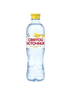 Вода Святой Источник питьевая негазированная со вкусом лимона, 500мл