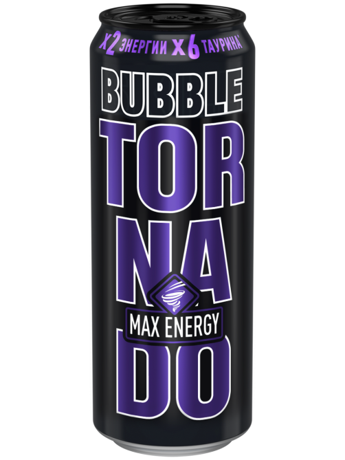 Напиток энергетический Tornado Max Energy Bubble, 450мл