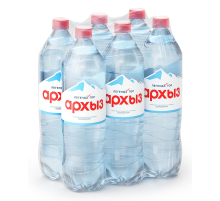 Вода Легенда гор Архыз питьевая газированная, 1.5л x 6 шт