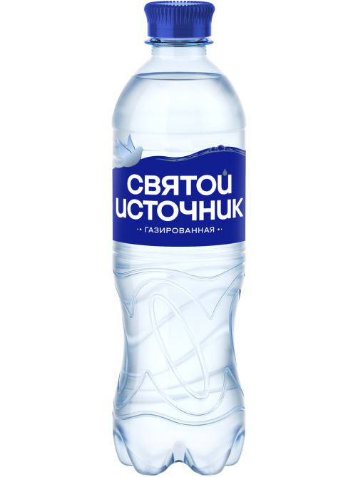 Вода Святой Источник питьевая газированная, 500мл
