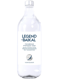 Вода Legend of Baikal питьевая газированная стекло, 750мл