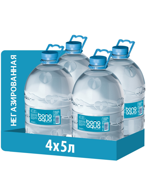 Вода BonaAqua питьевая негазированная, 5л