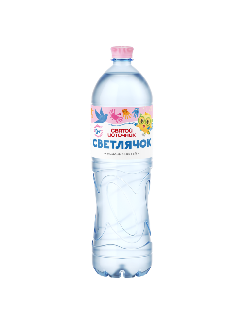 Вода детская Святой Источник Светлячок питьевая негазированная 0+, 1.5л