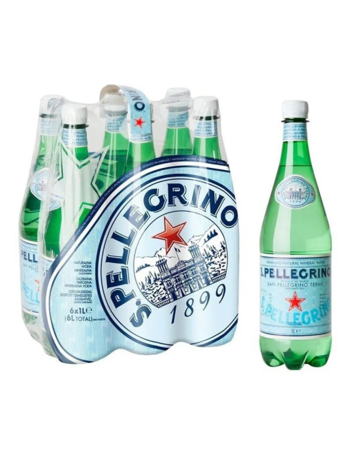 Вода Sanpellegrino минеральные газированная, 1л