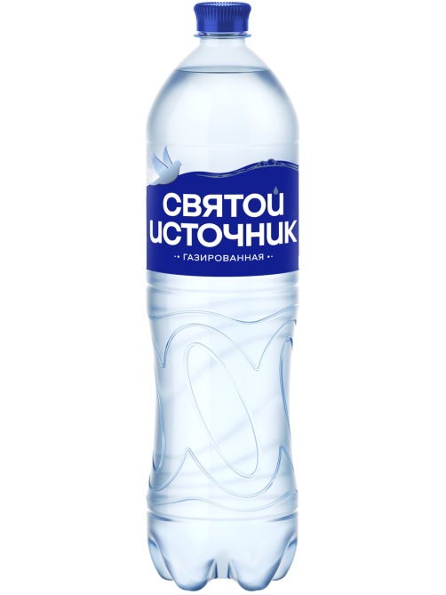 Вода Святой Источник питьевая газированная, 1.5л