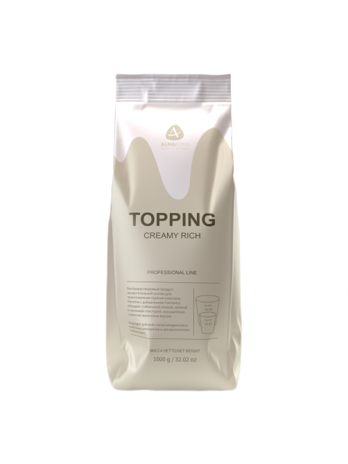 Продукт растворимый Almafood Topping Creamy Rich растительный, 1кг