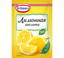 Лимонная кислота Dr.Bakers пищевая, 50г