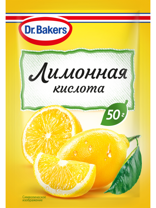 Лимонная кислота Dr.Bakers пищевая, 50г