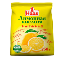 Лимонная кислота Haas пищевая, 250г