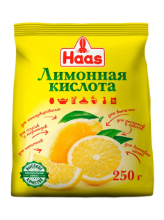 Лимонная кислота Haas пищевая, 250г