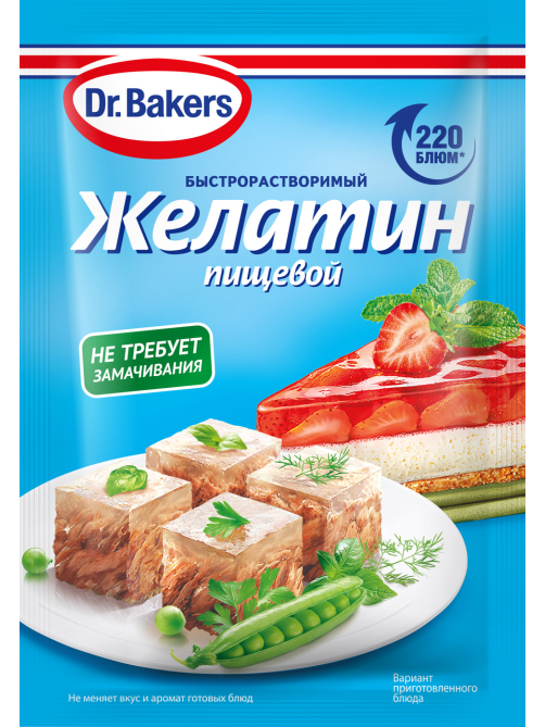 Желатин Dr.Bakers пищевой, 30г