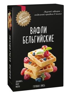 Смесь для приготовления бельгийских вафель Золотое утро 400г