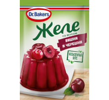 Желе Dr.Bakers со вкусом вишни и черешни, 45г