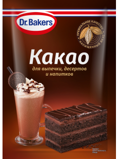 Какао-порошок Dr.Bakers алкализованный, 25г