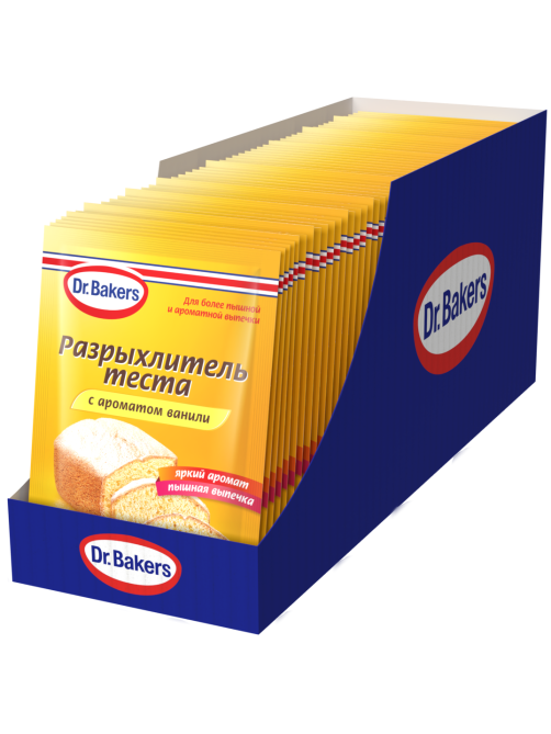 Разрыхлитель теста Dr.Bakers с ароматом ванили, 16г