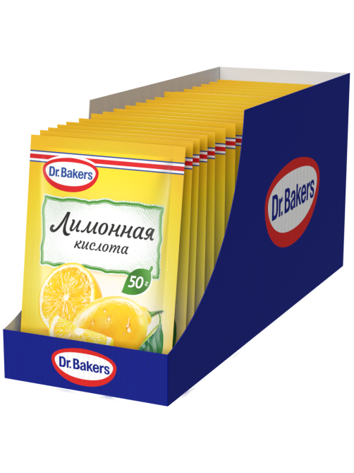 Лимонная кислота Dr.Bakers пищевая, 50г