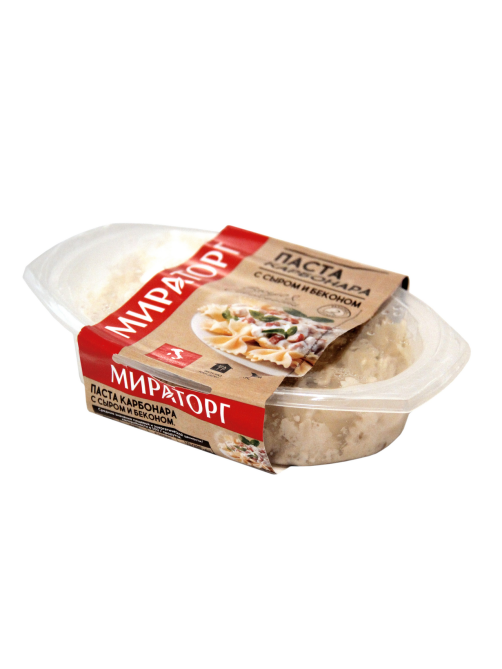 Паста Мираторг карбонара с сыром и беконом, 260г