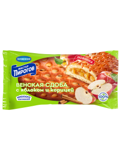 Сдоба Мастер Пирогов Венская с яблоком и корицей, 150г
