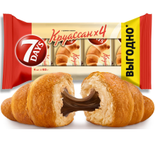 Круассан 7 Days с кремом какао (4шт х 65г), 260г