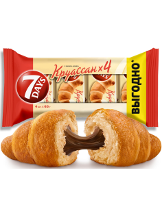 Круассан 7 Days с кремом какао (4шт х 65г), 260г