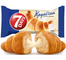 Круассан 7 Days c кремом со вкусом ваниль, 65г