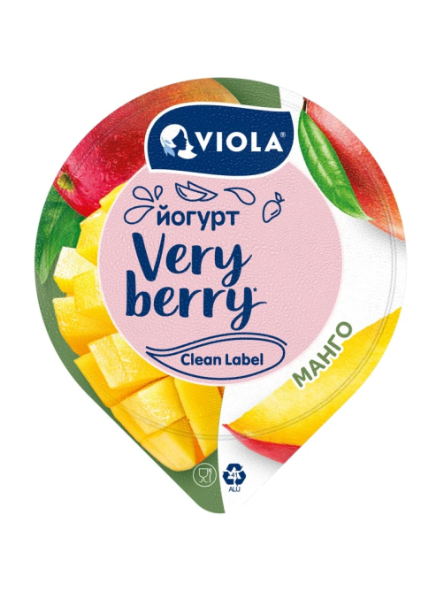 Йогурт Viola Very Berry Манго 2.6%, 180г