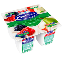Йогуртный продукт Alpenland лесные ягоды, яблоко и груша 0.3%, 95г