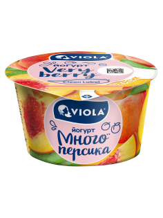 Йогурт Viola Very Berry персик 2.6%, 180г