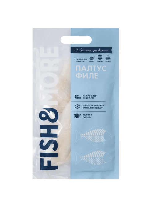 Палтус Fish&More стрелозубый филе замороженный, 500г