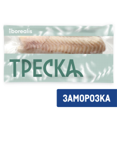 Треска филе Borealis спинка без кожи без костей замороженная, 350г