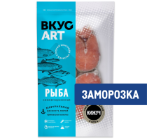 Кижуч стейк Вкусарт замороженный, 500г