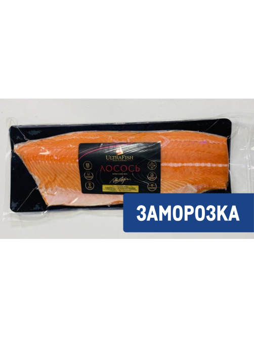 Лосось филе Ультра Фиш на коже Трим В замороженное, ~2кг