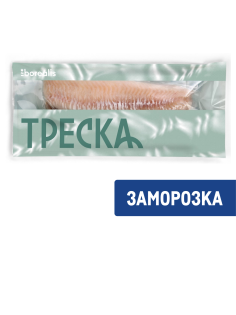 Треска филе Borealis без кожи замороженная, 600г