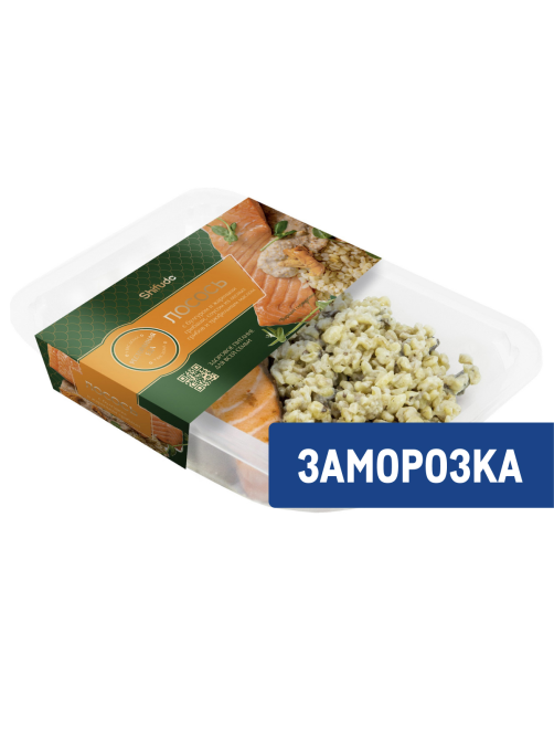 Лосось Shifudo булгур, грибы и соус из лесных грибов замороженный, 250г