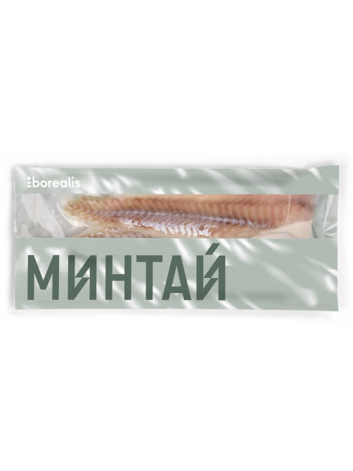 Минтай филе Borealis без кости замороженный, 650г