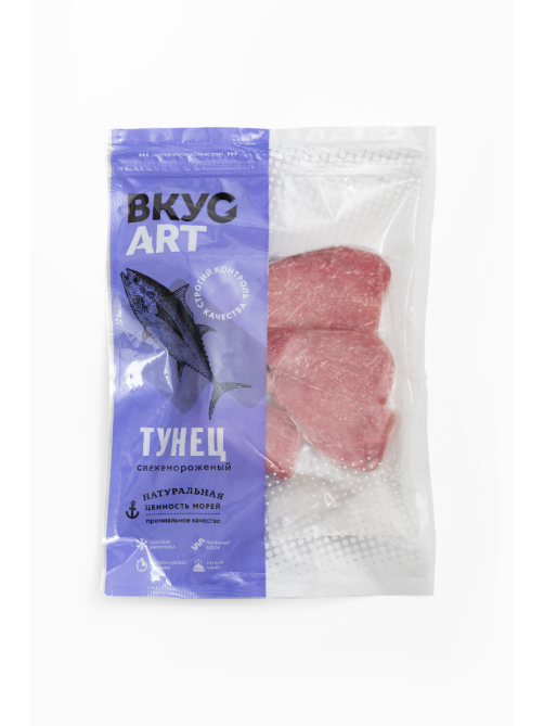 Тунец Вкусарт филе-кусок без кости замороженный, 500г