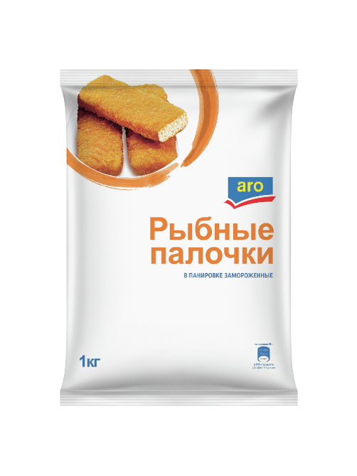 aro Рыбные палочки замороженные, 1кг