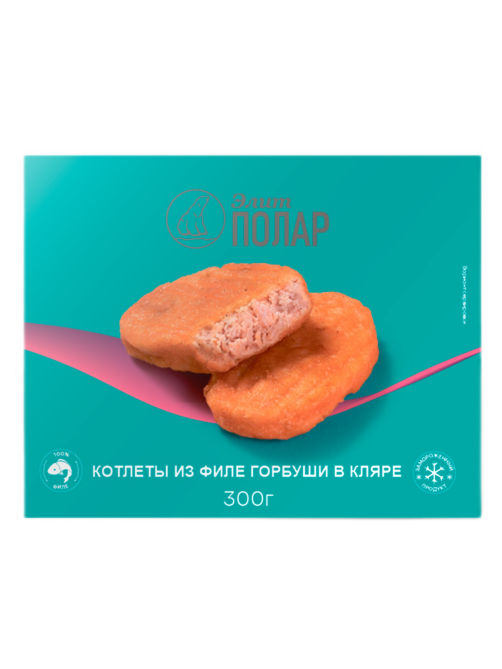 Котлеты из филе горбуши Элит Полар в кляре замороженные, 300г
