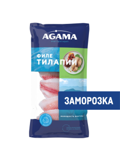 Филе тилапии Agama свежемороженое, 400г