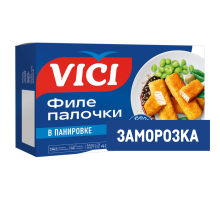 Рыбные палочки Vici из филе тресковых рыб в панировке замороженные, 400г