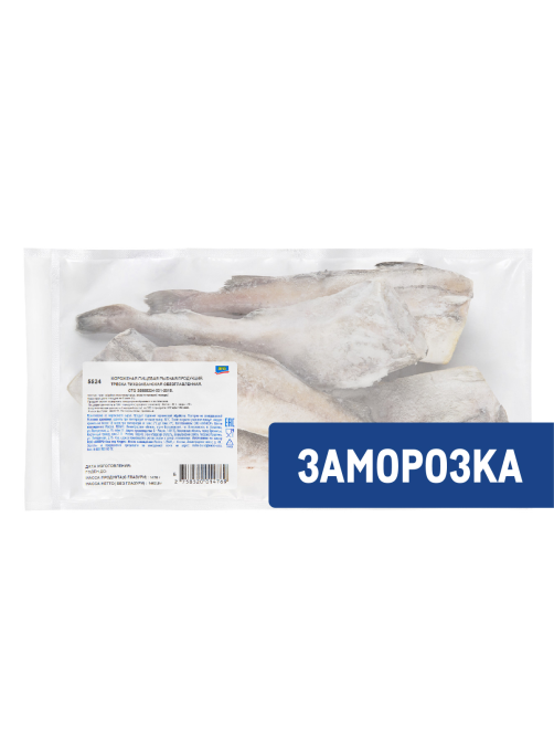 aro Треска непотрошеная без головы свежемороженая, ~1кг