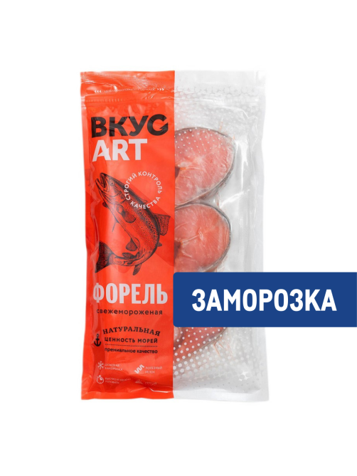 Форель Вкусарт Радужная стейк замороженная, 500г