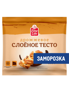 Fine Life Тесто слоеное дрожжевое замороженное, 500г