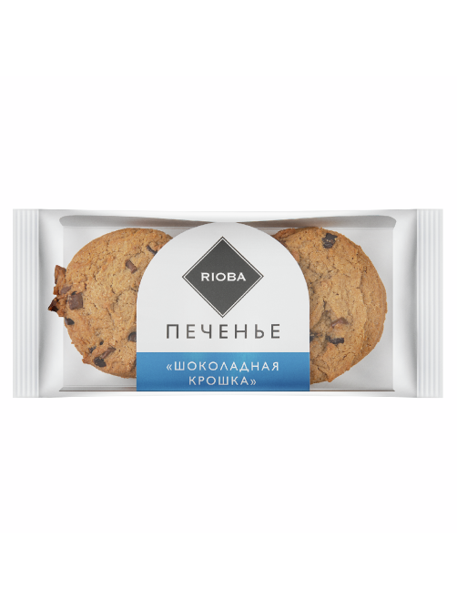 RIOBA Печенье шоколадная крошка замороженное (70г x 4шт), 280г